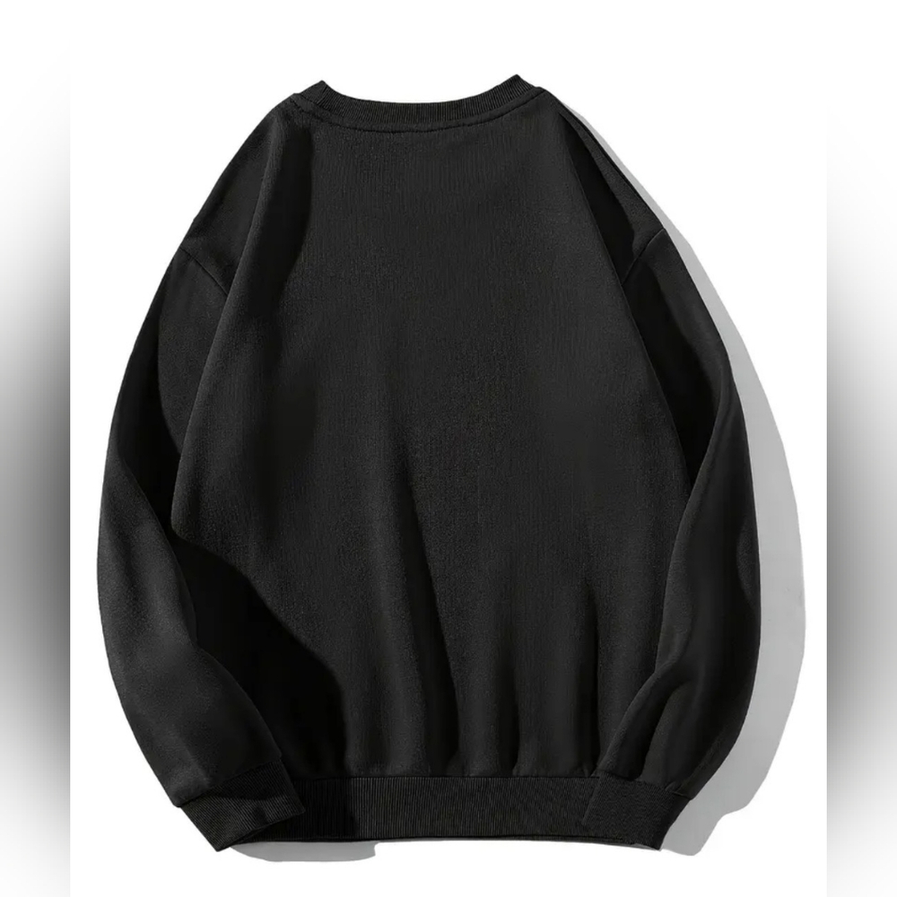 Black Sweatshirt with White Heart Fashion Inspired Size XXL 14 New in Package - Picture 2 of 3